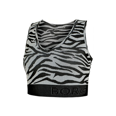 Женская теннисная майка Björn Borg STHLM Seamless Light Crop Women - Black, White