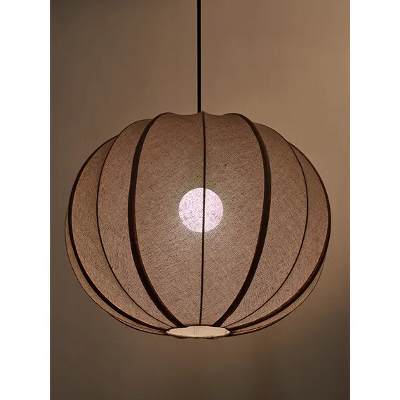 Светильник подвесной texture rib, D48 см, бежевый