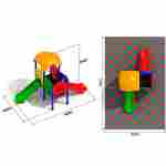 Игровая площадка «Экзотический Пейзаж» размер 4,6*2,6*3