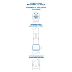 KING TONY (34462-3DG) Динамометрический ключ серии "EXACT", 1/2", 20-100 Нм