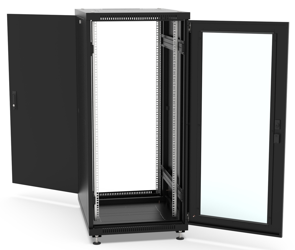 Шкаф напольный 19", 27U Filum FL-NT-2768GM1M-BK