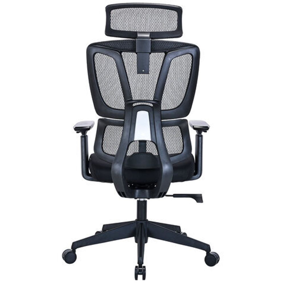 Кресло BRABIX PREMIUM "Veyron ER-703", адаптивный механизм, регулируемый подголовник, сетка/ткань, черное, 532966