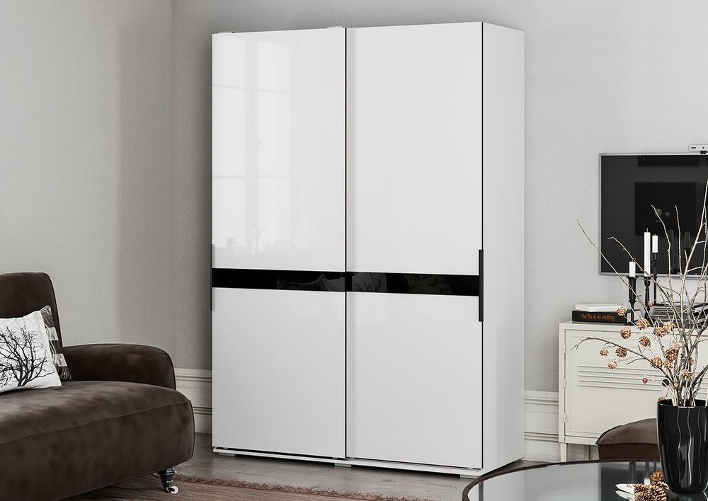 Шкаф-купе Оскар 1,5м (белый/глянец белый), Интерьер Центр, г. Пенза