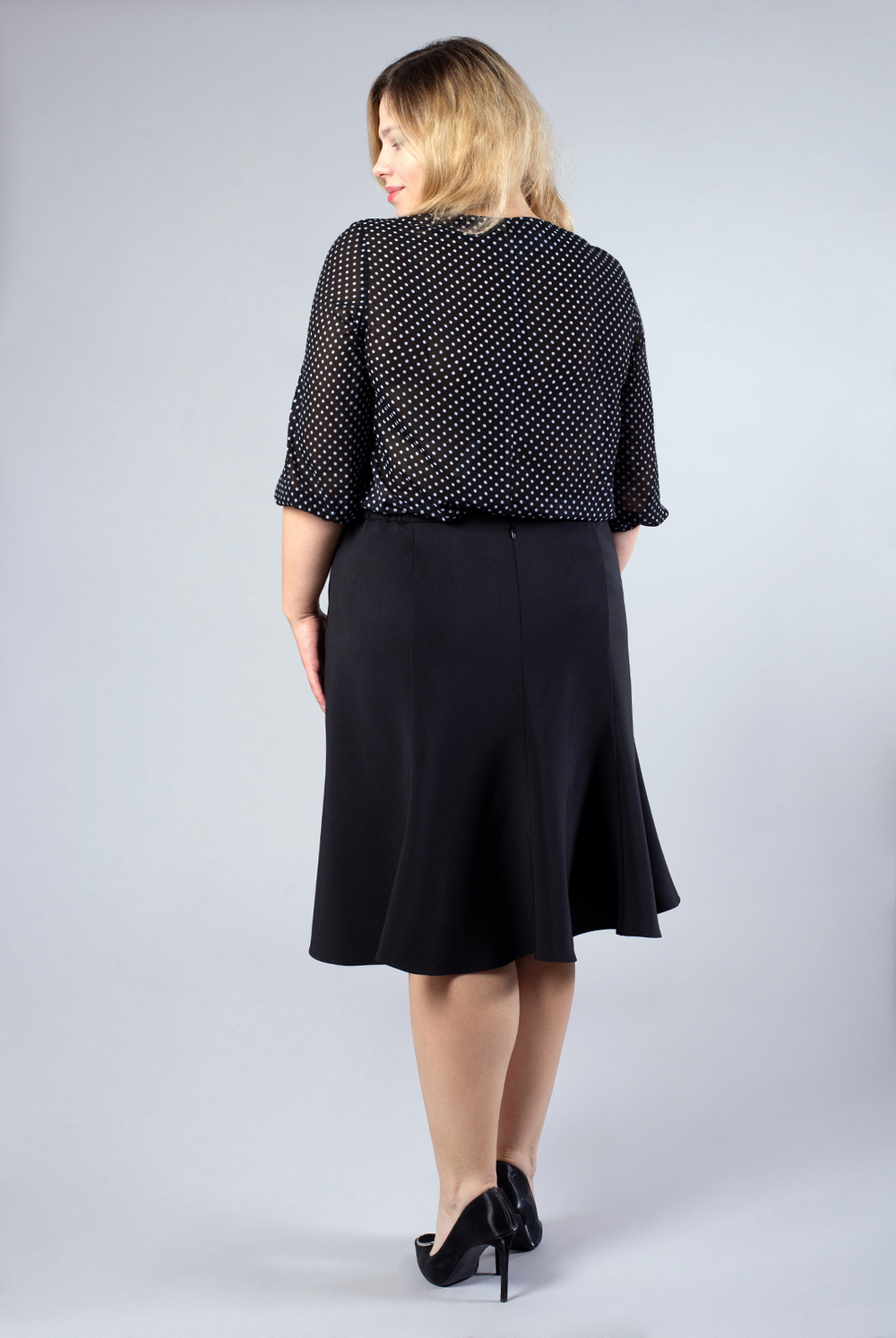 Юбка женская 18-60, черный #70Ч0118-60