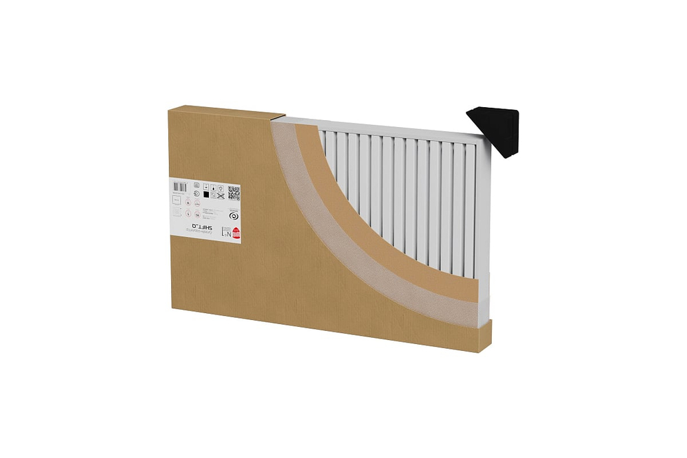 Дизайн-радиатор Royal Thermo Shift Q30 VC2050 - 20 секц. RAL9016 НС-1631294