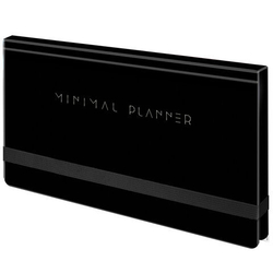 Еженедельник недатированный 17,1*9,3 см 64 л. на резинке БРАУБЕРГ Минимал черный (116309)