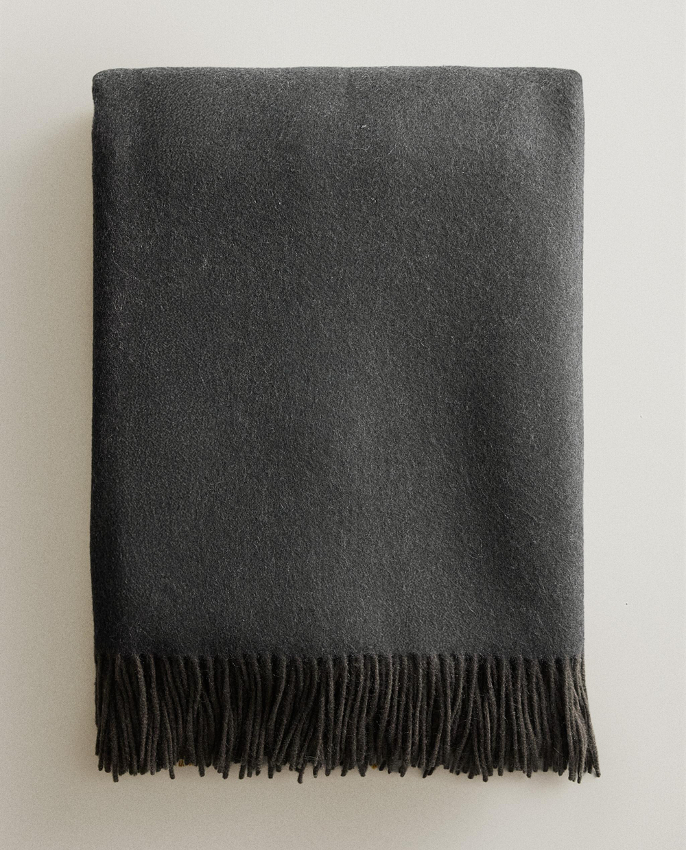 Zara Home плед из хлопка, экрю, 140x190 см