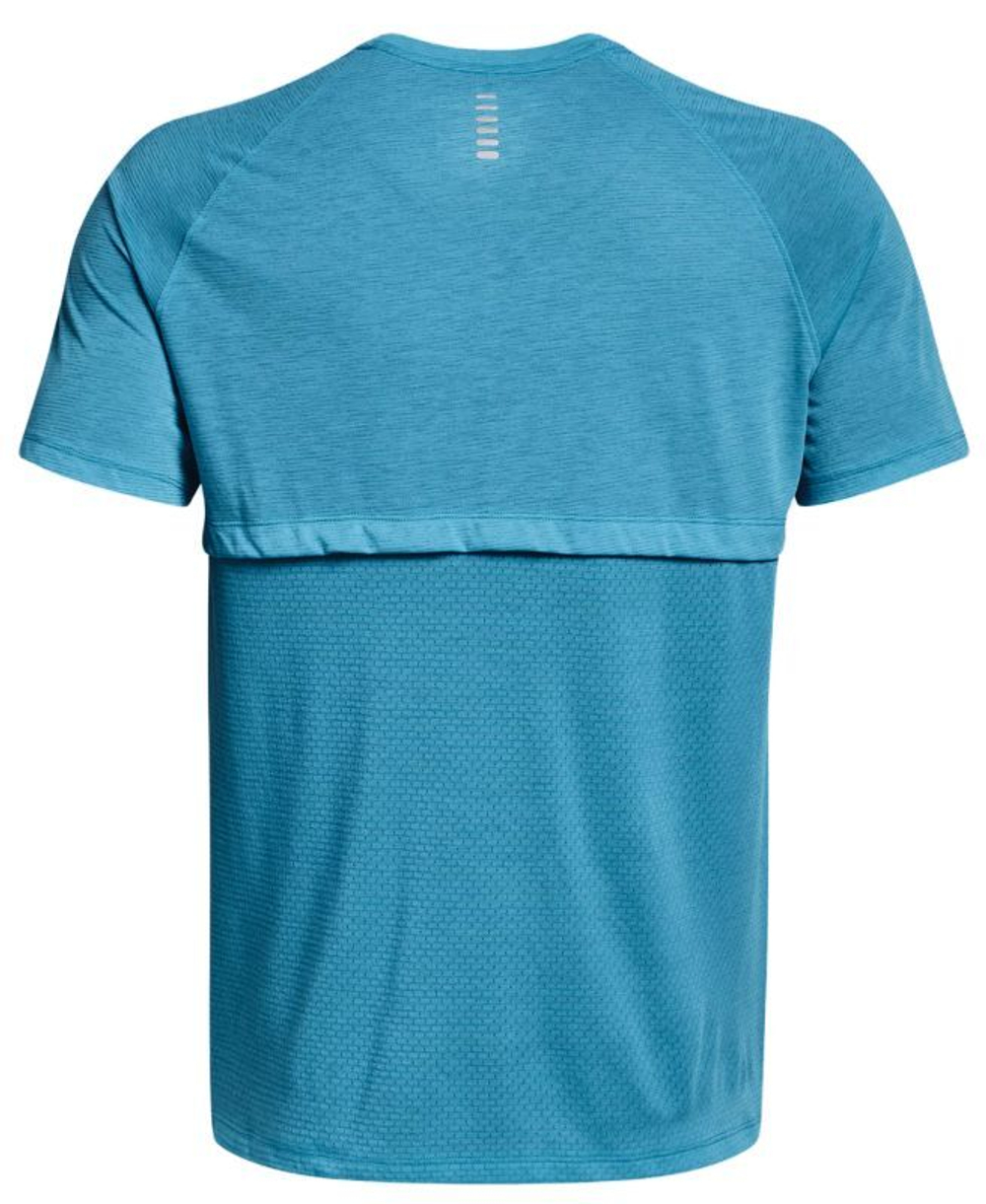 Мужская теннисная футболка Under Armour Men's Streaker Run Short Sleeve - capri/reflective