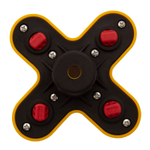 Головка триммерная универсальная гайка М10 х 1.25 левая Denzel