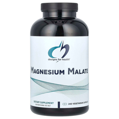 Designs For Health, Magnesium Malate, 240 Vegetarian Capsules (180 mg per Capsule)