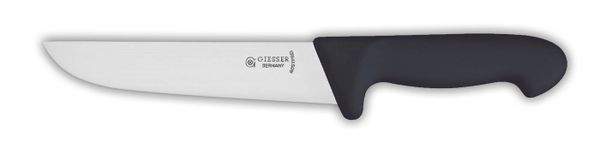 Нож разделочный 4005 широкий, 24 см, черная рукоятка