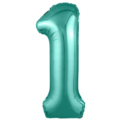 Фольгированная цифра, цвет Бискайский Зеленый 102 см