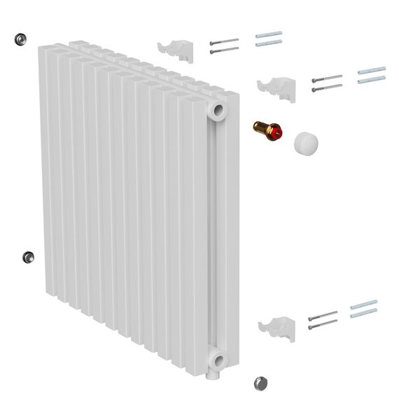 Дизайн-радиатор Royal Thermo Shift Q30 VC2050 - 28 секц. RAL9016 — (4)