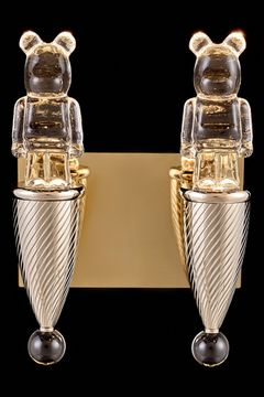 Бра LED 2*6W 3200K LE3024/2W GD золото/прозрачный Joli Leon