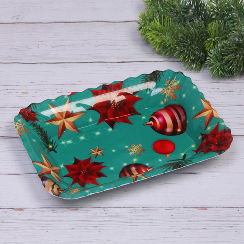 Поднос пластиковый «Вечерний вальс» 28,8*21,5*4см