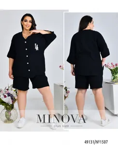 Костюм 1507-черный Minova