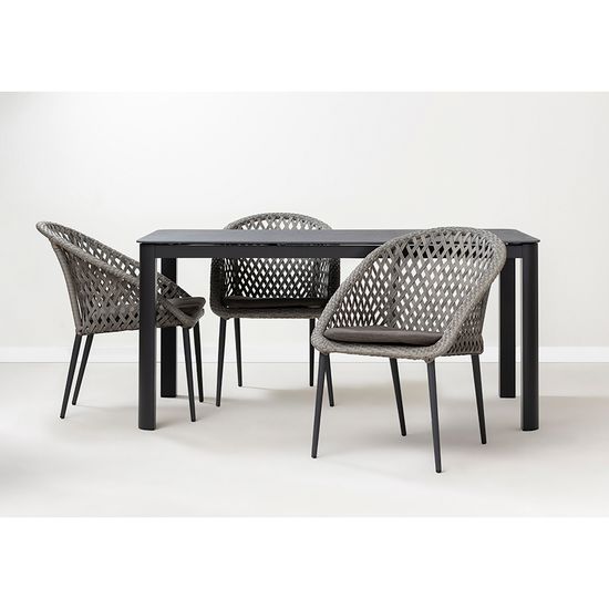 Стол обеденный leif, 160х90 см, темно-серый