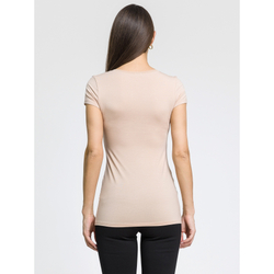 Женская футболка бежевая OROBLU Perfect Line VOBT01593