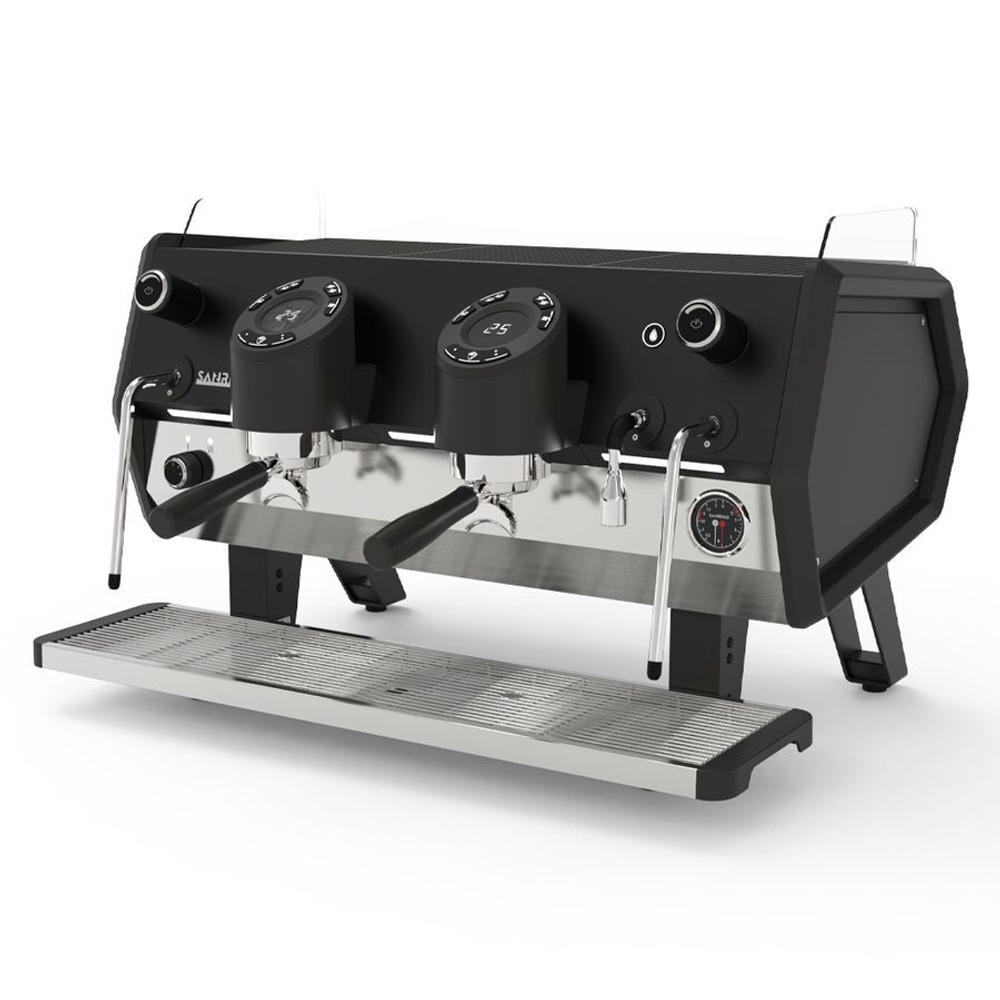 Кофемашина Sanremo D8 2 высокие гр, Подсветка групп+Cold Touch, черная