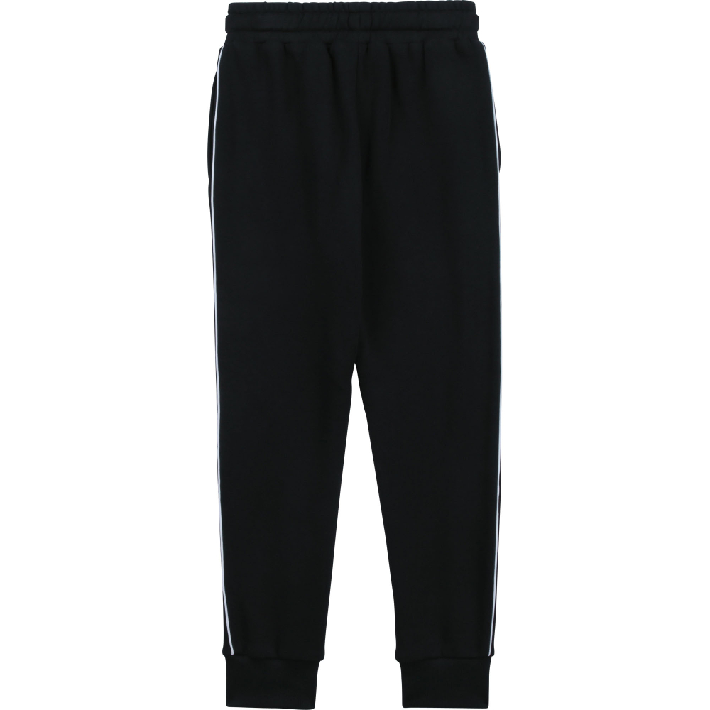 Брюки трикотажные DKNY Черный/Белый лампас/Белый термопринт DKNY (Девочка)