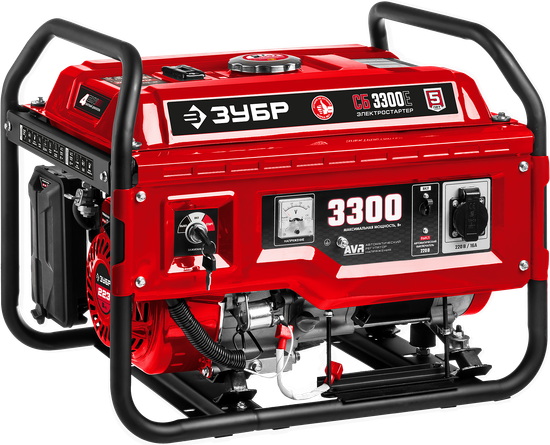 Бензиновый генератор "ЗУБР" СБ-3300Е