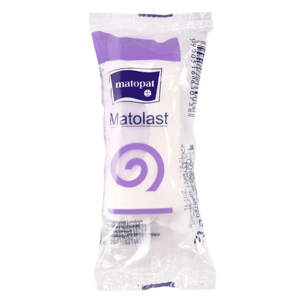 Бинт эластичный высокой растяжимости Matolast 8 см 4 м