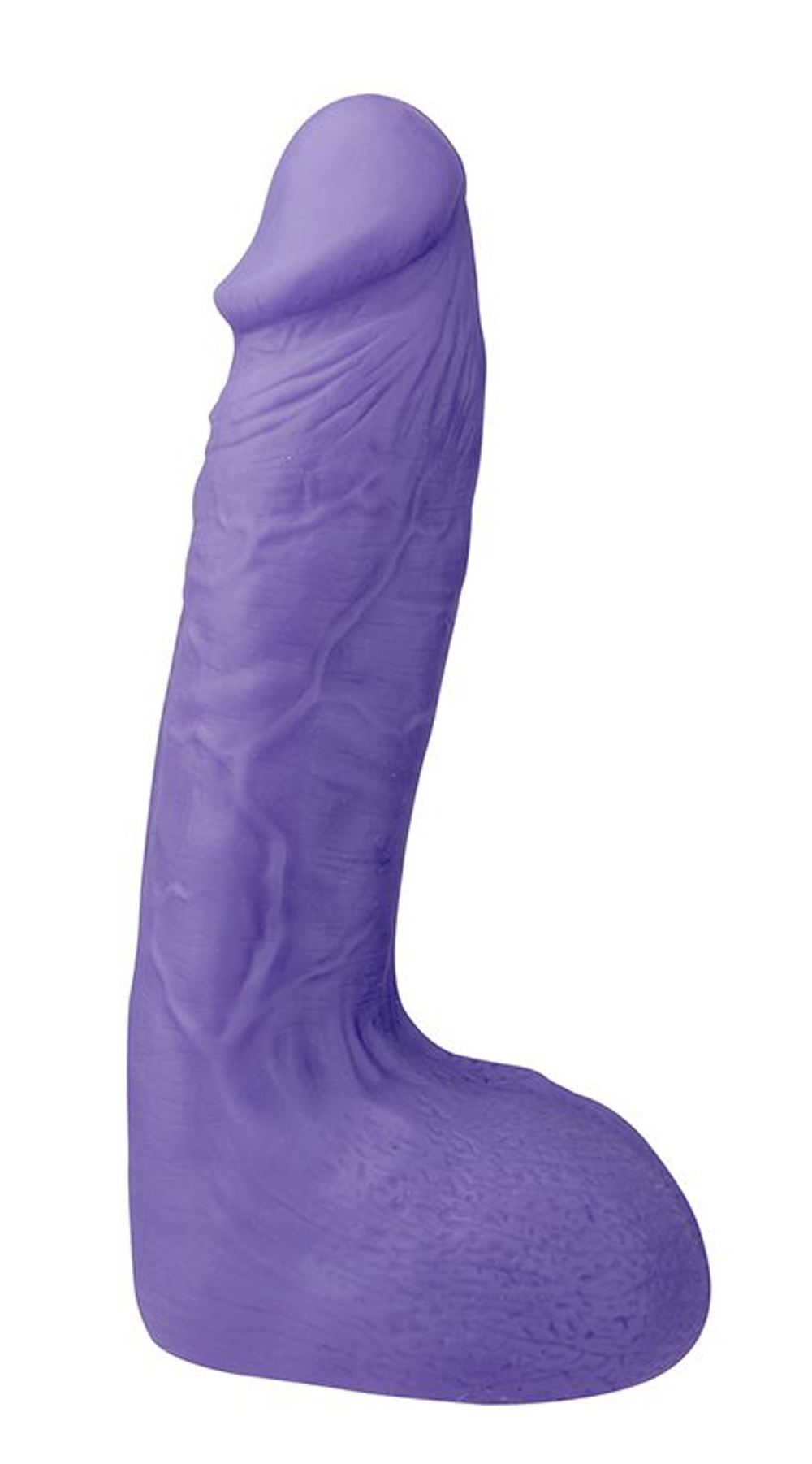 Фиолетовый фаллоимитатор-массажер XSKIN 7 PVC DONG - 18 см. (Цвет: фиолетовый)