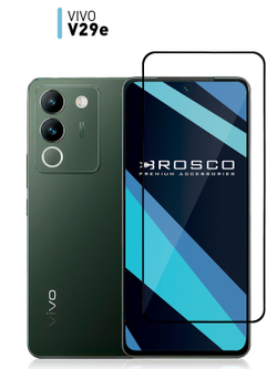 Защитное стекло ROSCO для Vivo V29e (арт.VV-V29E-FSP-GLASS-BLACK )