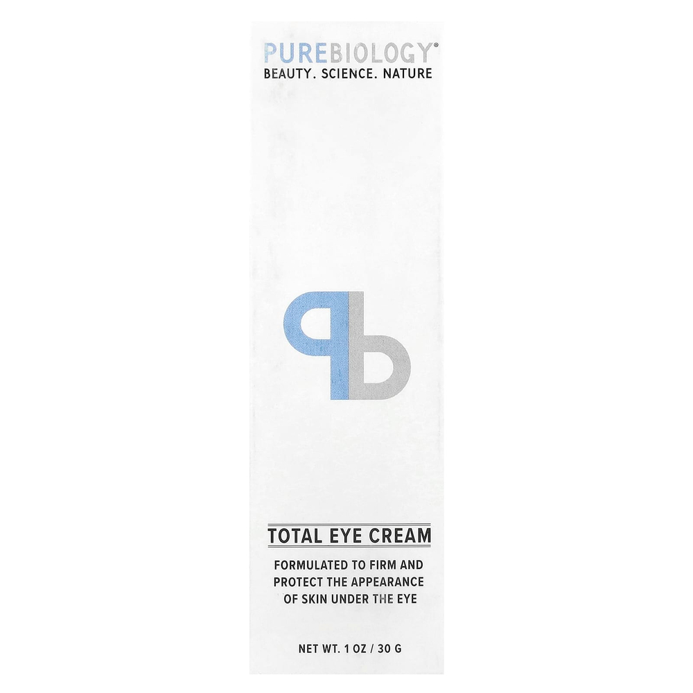 Pure Biology, Total Eye, крем для области вокруг глаз, 30 г (1 унция)
