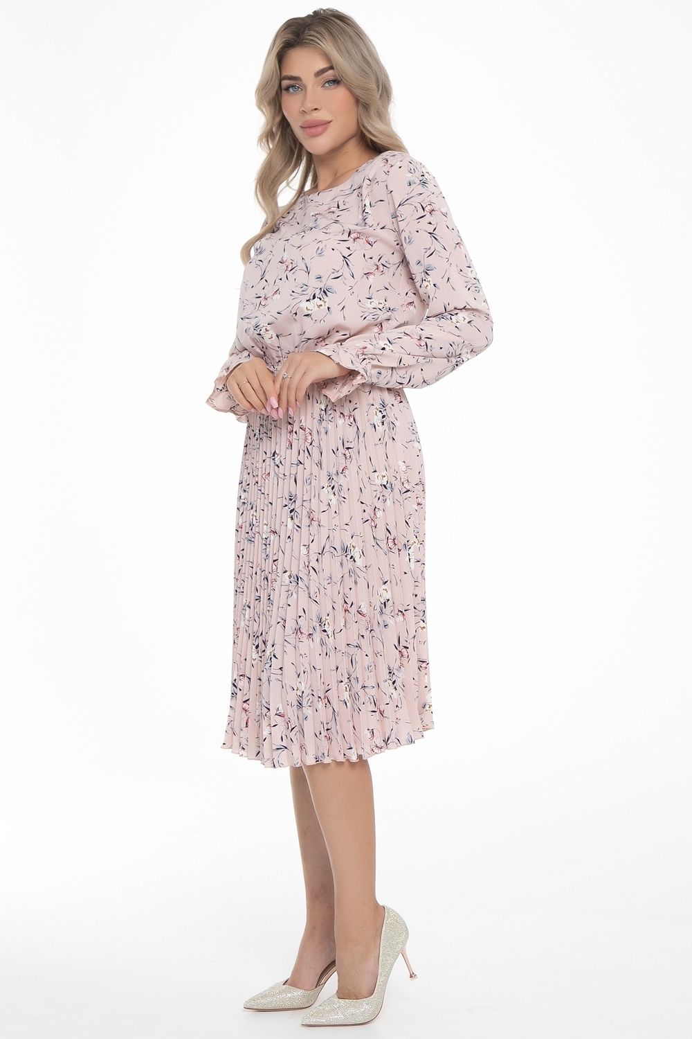 Платье Амелия (гофре, нежное) Diolche (Акция)