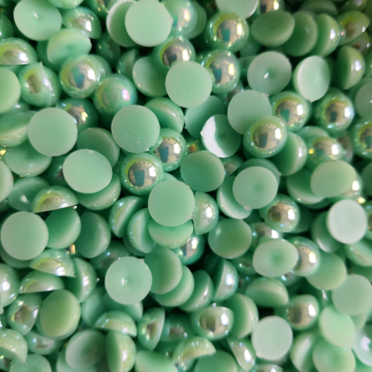 Полубусины РАДУЖНЫЕ (аквамарин) - 15 грамм