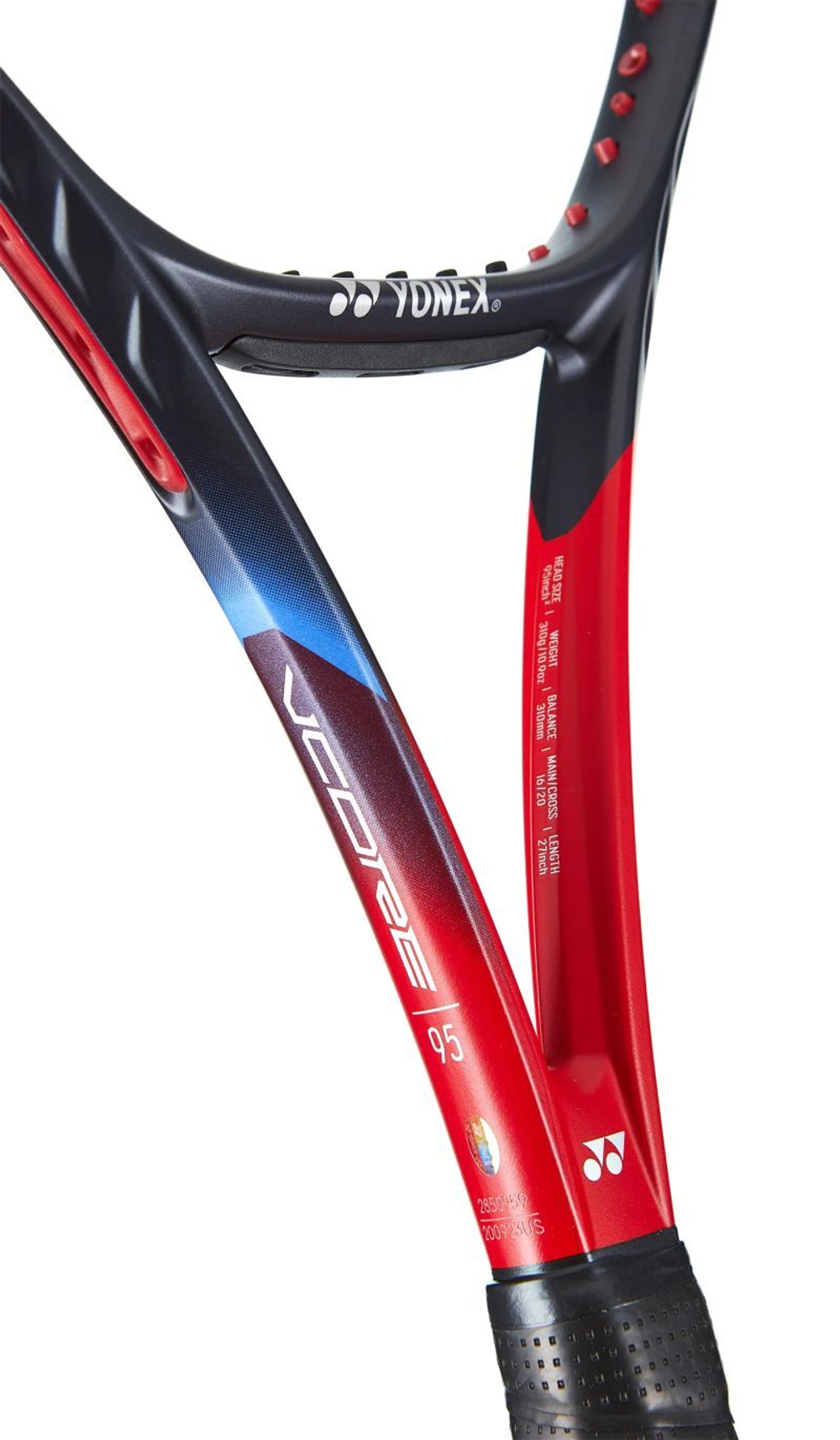 Теннисная ракетка Yonex VCORE 95 (310 g) SCARLET + струны