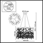 5104/8 ODL Люстра E14 8*40Вт IP20 CLASSIC