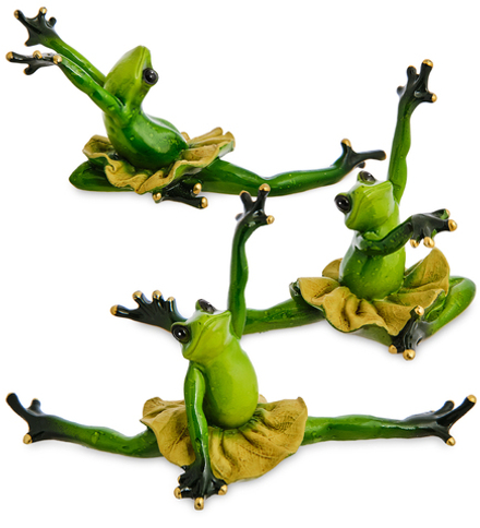 GAEM Art MN- 79 Набор из 3 фигурок «Лягушка-балерина»