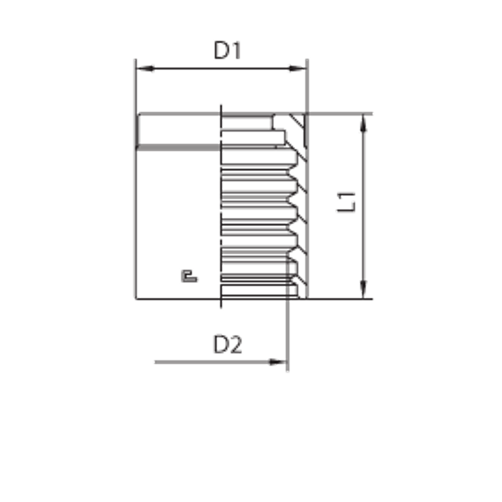 Муфта DN 20 1SN/2SN/2SC NEW