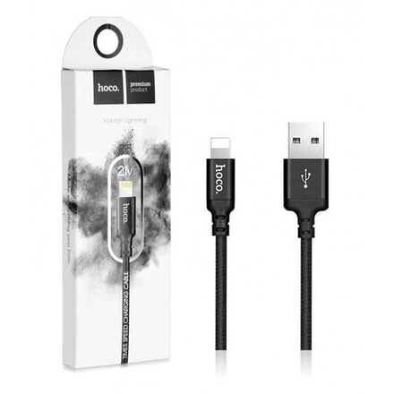 Кабель HOCO X14 Times speed iP charging cable,(L=2M)