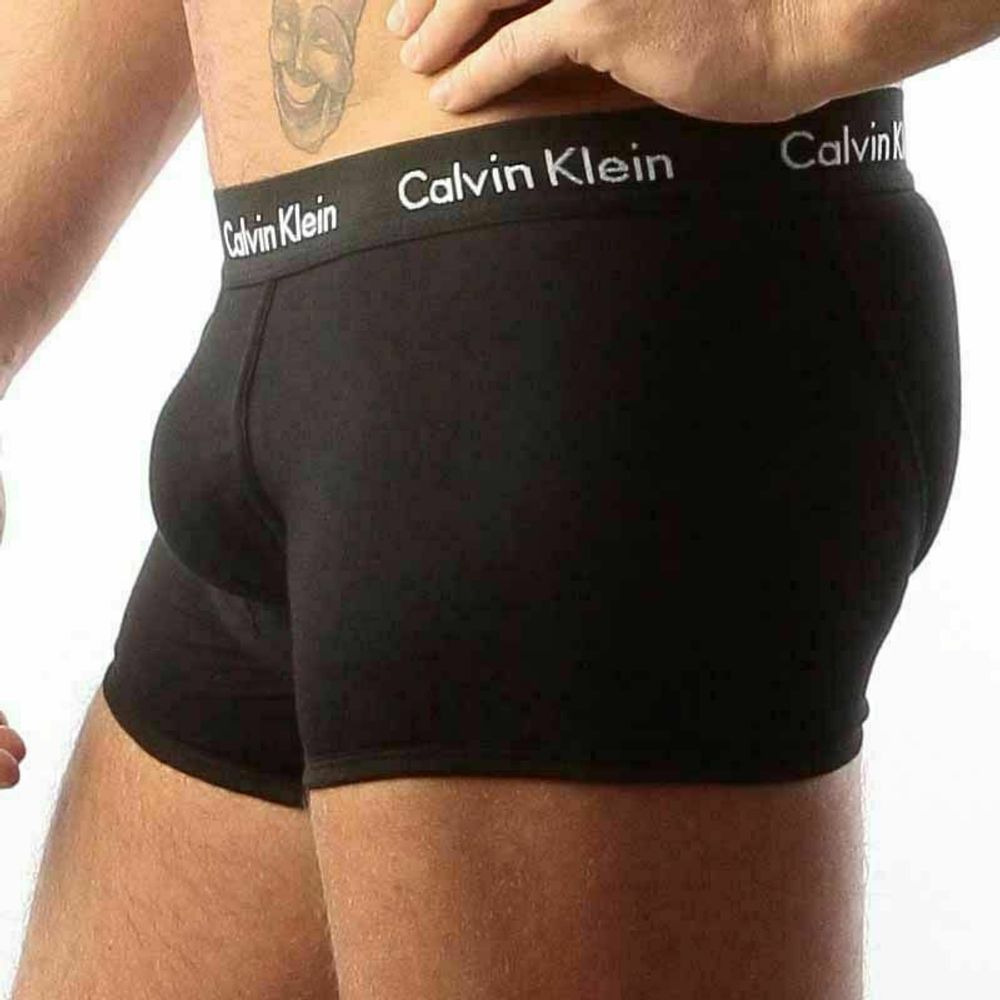 Мужские трусы хипсы черные Calvin Klein 365 Boxer Black