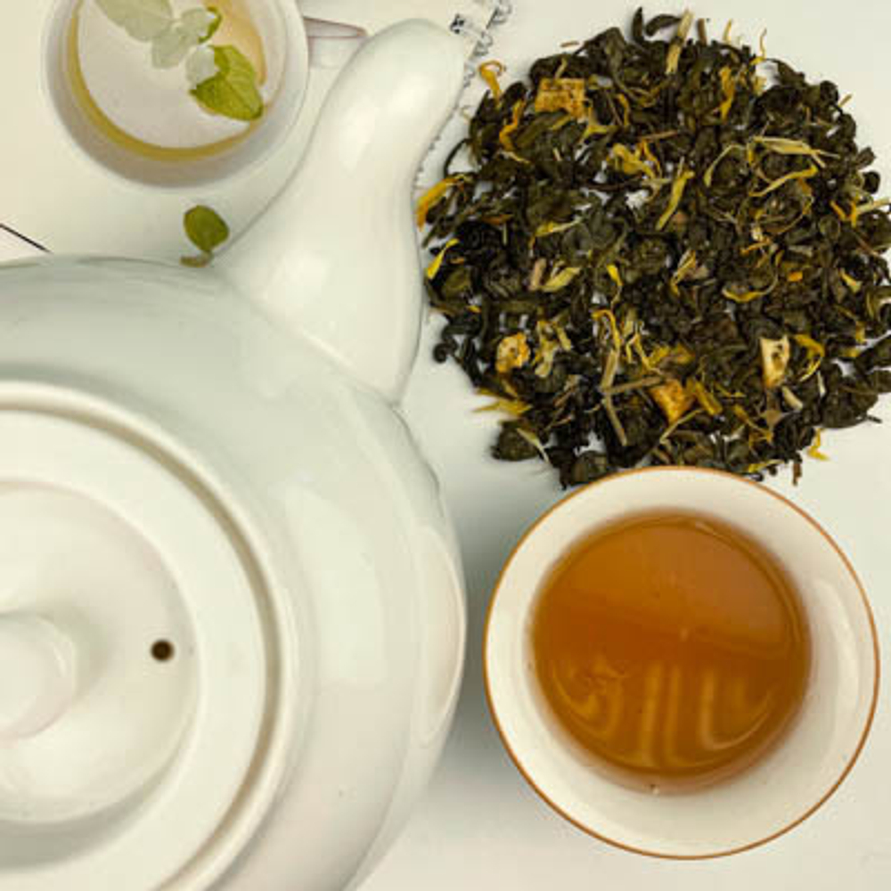 Зеленый чай BERRY-TEA  "Зеленое яблоко" | 18гр под стакан | Эконом
