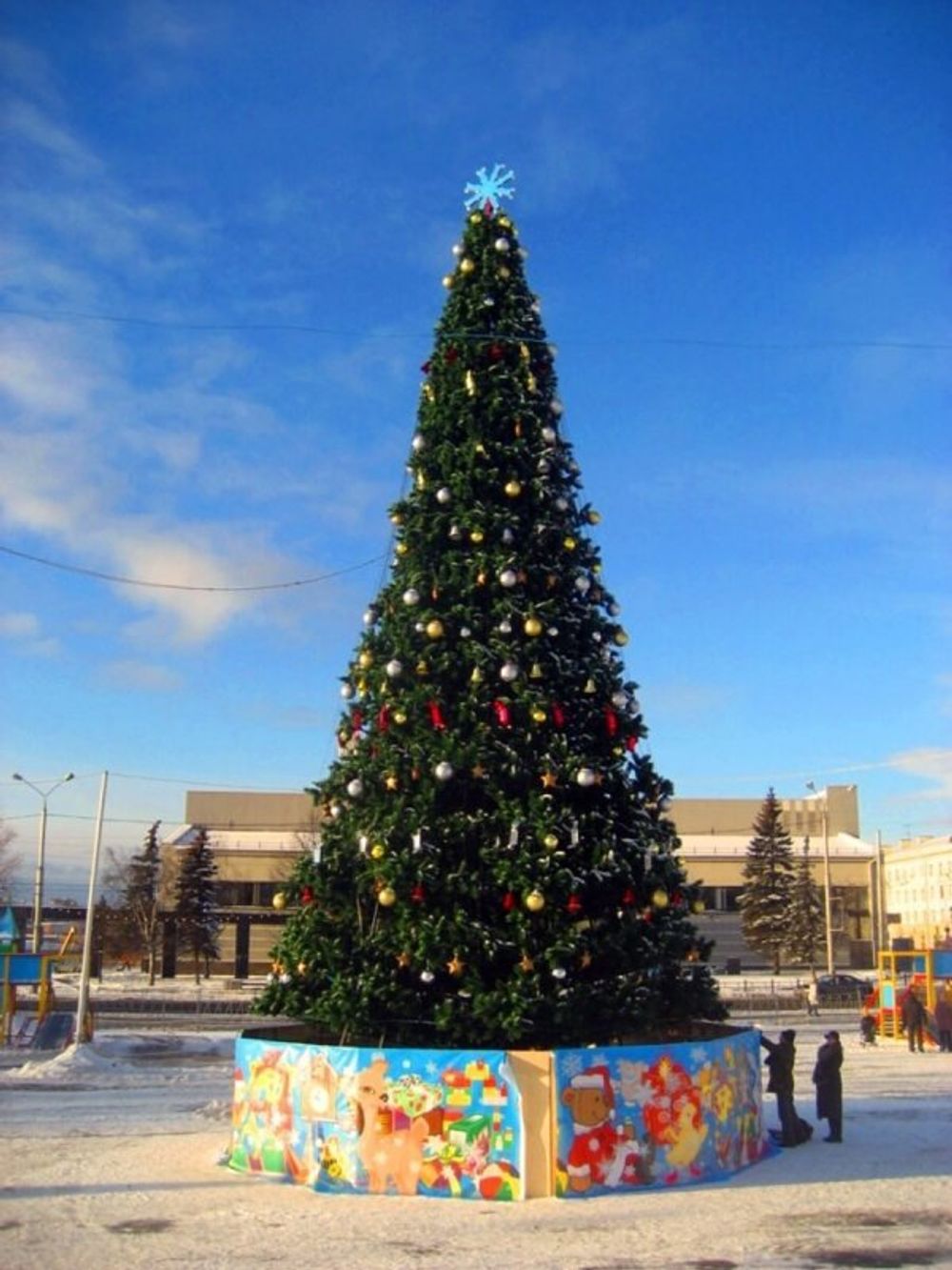 Макушка - звезда на елку «Снежинка» Стандарт