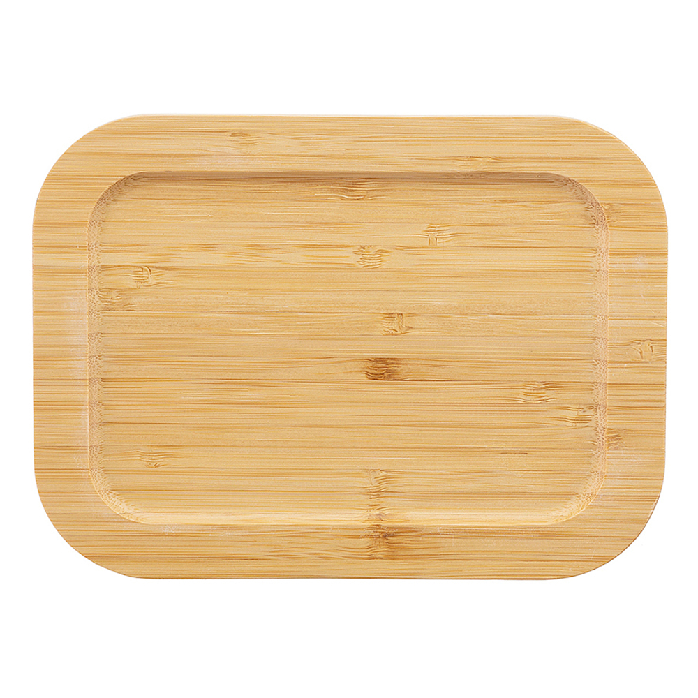 Набор прямоугольных контейнеров 3шт Smart Solutions с бамбуковыми крышками