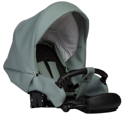 Детская коляска Indigo Mio Eco Plus 14 2 в 1 03 шалфей кожа