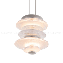 Подвесной светильник Cloyd GEFEST P2 / выс. 18 см - серебро сусальн. (арт.10388)