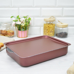 Противень 230*300мм метал. крышка 35318