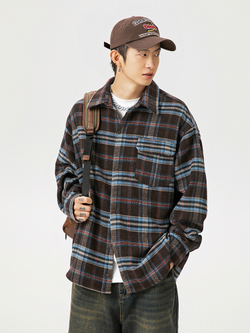 Рубашка STUFF "Nowave" Коричневый