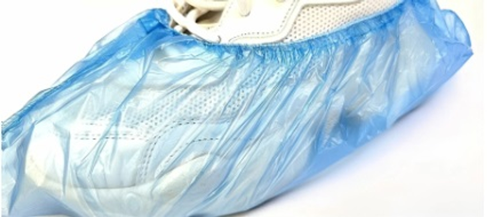 Бахилы синие "Эконо" 18 мкм, толстая резинка (1/2000шт)