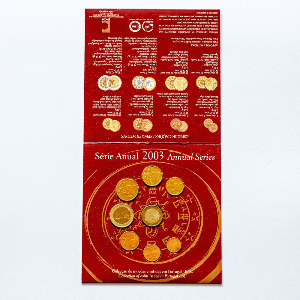 Portugal 2003 Year Set – Brilliant Uncirculated Coins