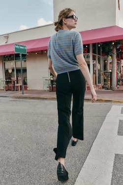 ZARA БРЮКИ С ВЫСОКОЙ ПОСАДКОЙ, ЧЕРНЫЙ