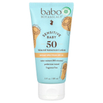 Babo Botanicals, Для детской кожи, солнцезащитный лосьон на минеральной основе, SPF 50, 89 мл