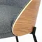 Обеденный стул Rosin, серый, шпон ясеня