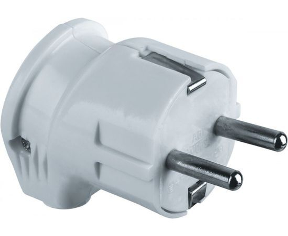 вилка угловая NAVIGATOR NCA-PL04 16A E-WH с/з белая